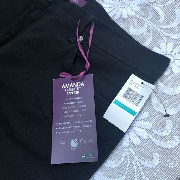 Gloria Vanderbilt Amanda classic fit jeans NWT f - Picture 2 of 5